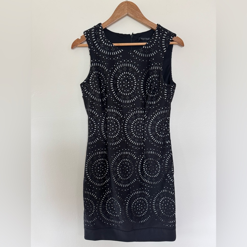 White House Black Market Black Sheath Mini Dress